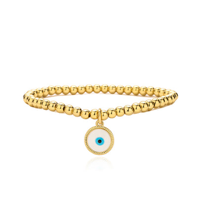 Fashion Eye Copper Enamel Gold Plated Bracelets 1 Piece