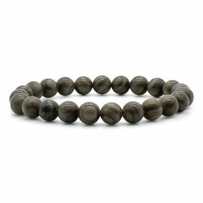 Simple Style Solid Color Natural Stone Beaded Bracelets