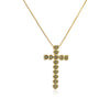 Fashion Cross Heart Shape Copper Plating Zircon Pendant Necklace 1 Piece