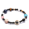 Fashion Planet Natural Stone Beaded Unisex Bracelets