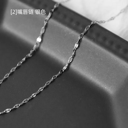 Fashion Geometric Titanium Steel Chain Necklace