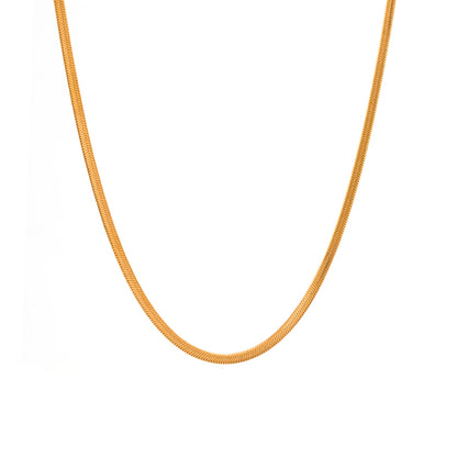 Simple Style Geometric Stainless Steel Gold Plated Zircon Gold Plated Necklace