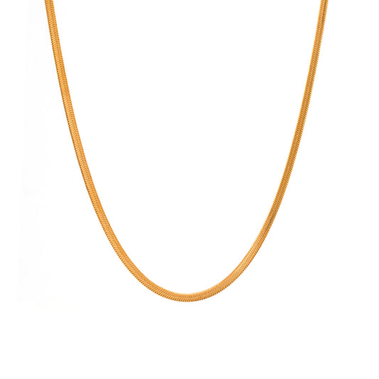 Simple Style Geometric Stainless Steel Gold Plated Zircon Gold Plated Necklace