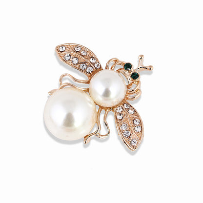 Cute Bee Alloy Inlay Rhinestones Unisex Brooches