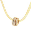 Simple Style Geometric Copper Plating Zircon Necklace 1 Piece