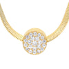 Retro Geometric Copper Gold Plated Zircon Pendant Necklace 1 Piece