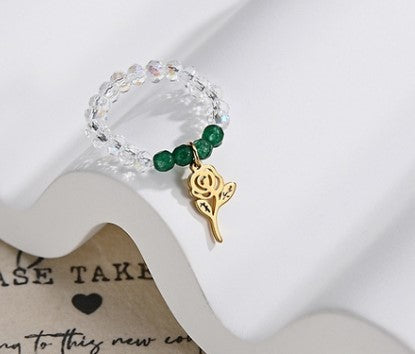 Fashion Heart Shape Stainless Steel Rings 1 Piece