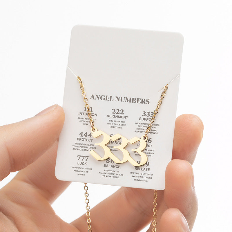 Retro Letter Stainless Steel Plating Pendant Necklace 1 Piece