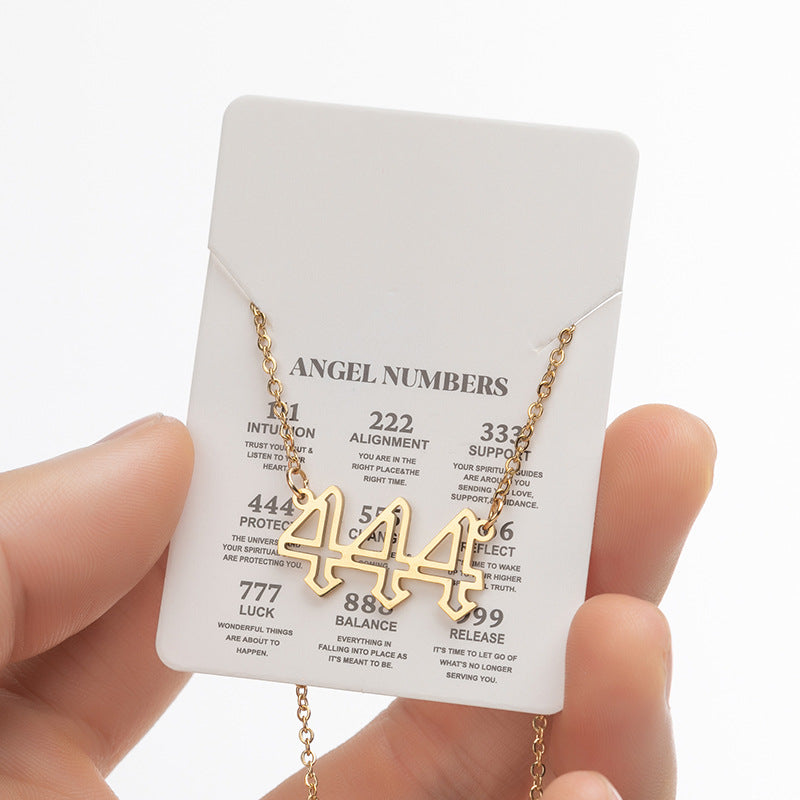 Retro Letter Stainless Steel Plating Pendant Necklace 1 Piece