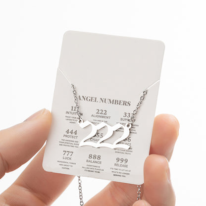 Retro Letter Stainless Steel Plating Pendant Necklace 1 Piece