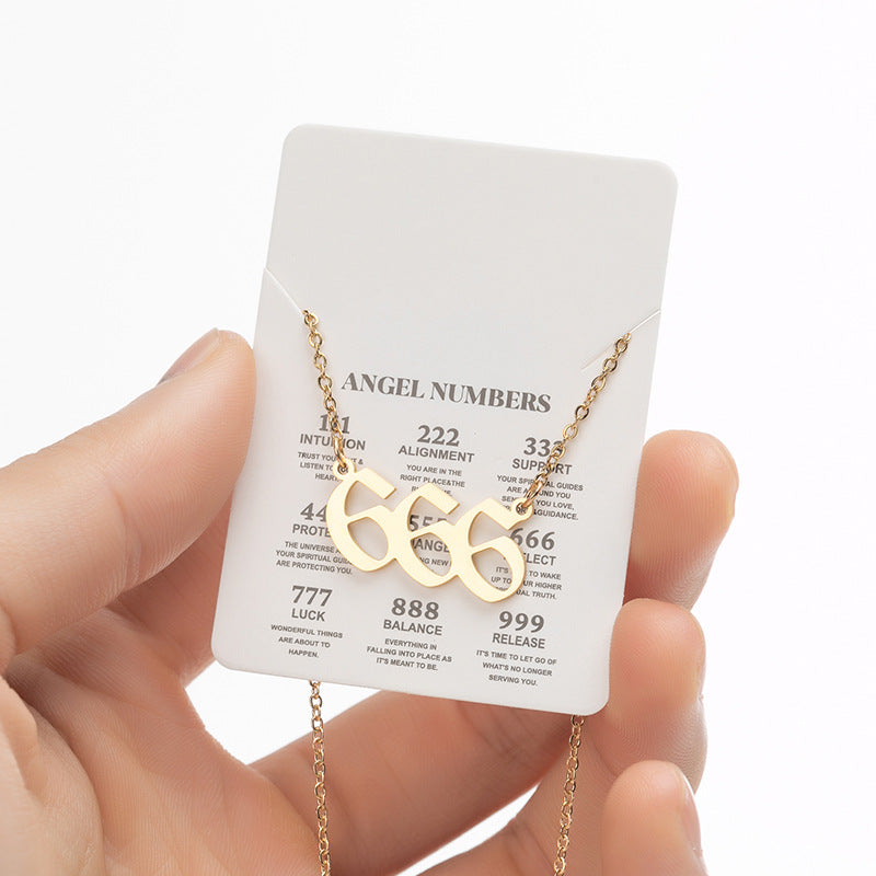 Retro Letter Stainless Steel Plating Pendant Necklace 1 Piece