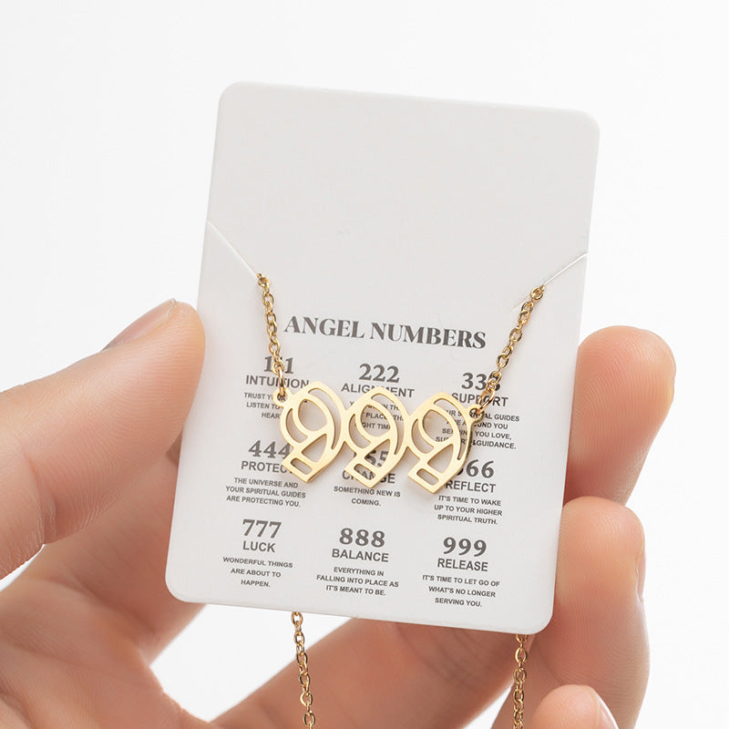 Retro Letter Stainless Steel Plating Pendant Necklace 1 Piece