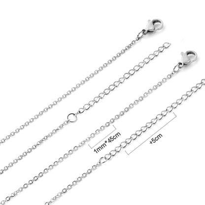 Simple Style Geometric Stainless Steel Plating Necklace 1 Piece