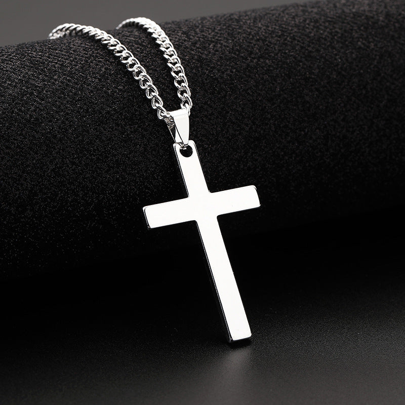 Hip-hop Cross Alloy Unisex Pendant Necklace 1 Piece