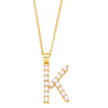 Simple Style Letter Copper Gold Plated Artificial Pearls Pendant Necklace 1 Piece