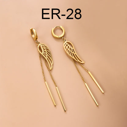 Fashion Eye Stainless Steel Plating Earrings 1 Pair