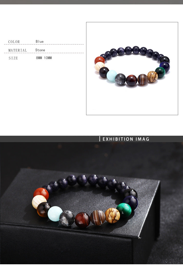 Simple Style Constellation Agate No Inlaid Bracelets