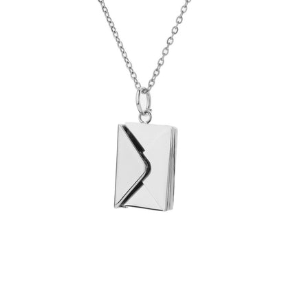 Fashion Envelope Stainless Steel Titanium Steel Plating Pendant Necklace