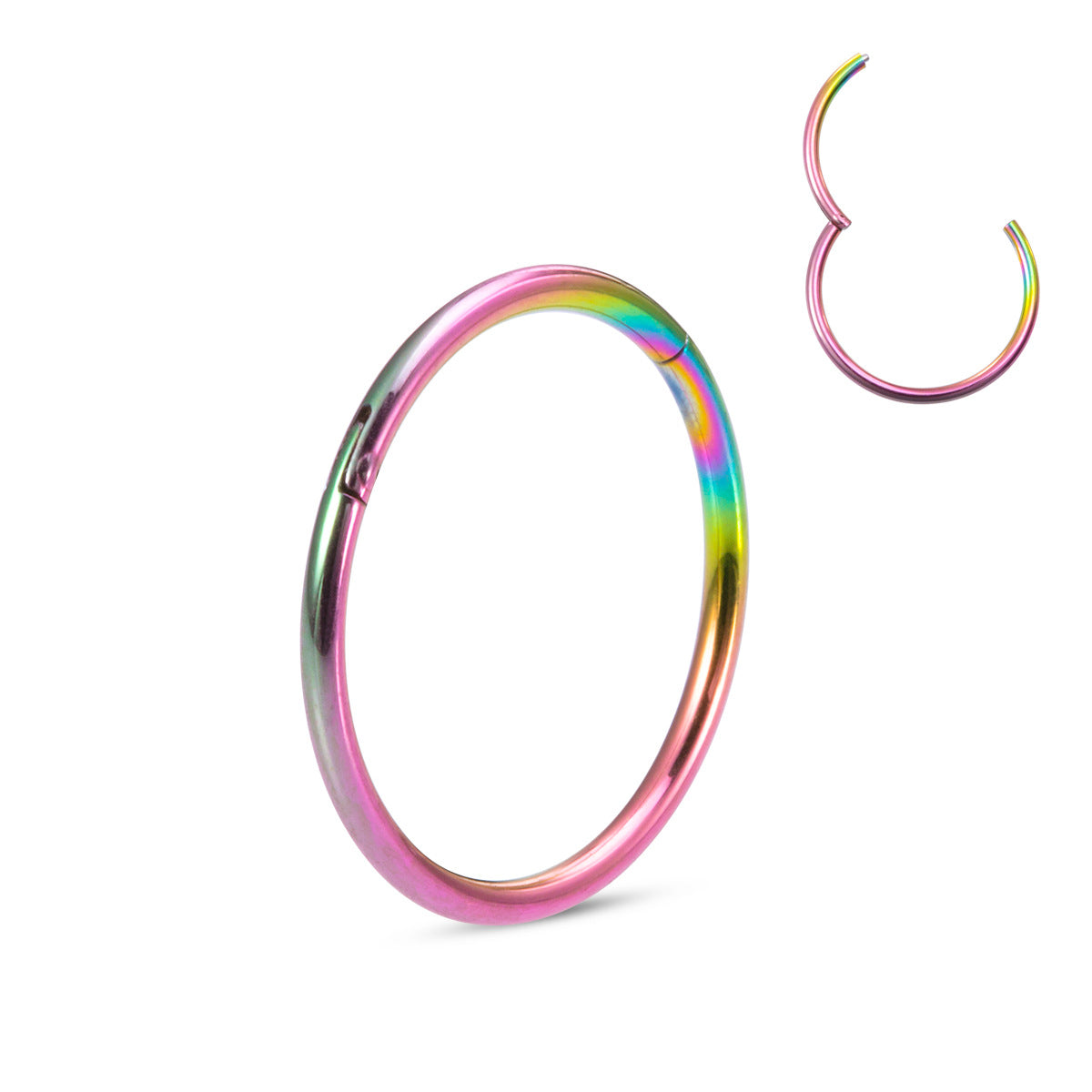 Simple Style Round Stainless Steel Plating Nose Ring