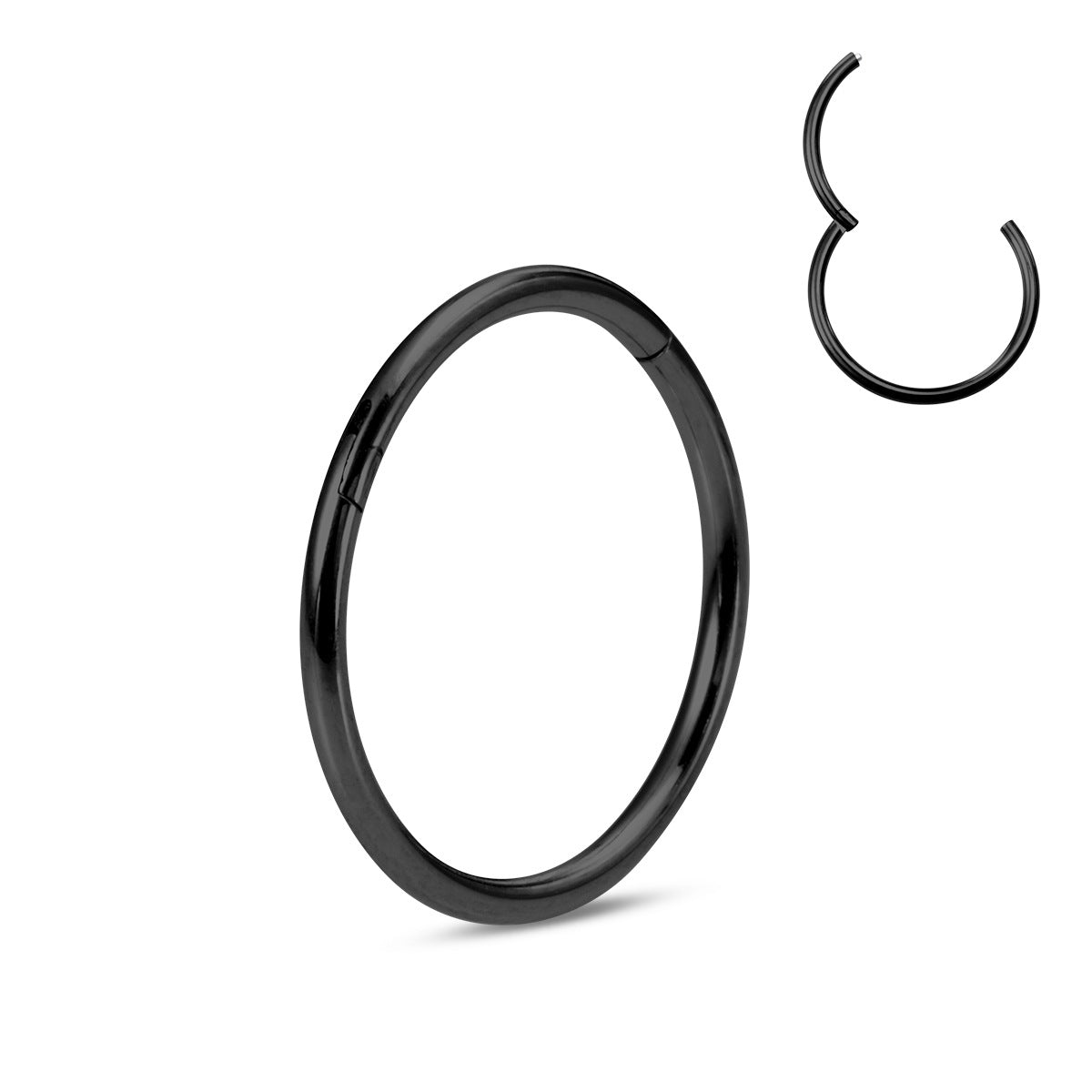 Simple Style Round Stainless Steel Plating Nose Ring