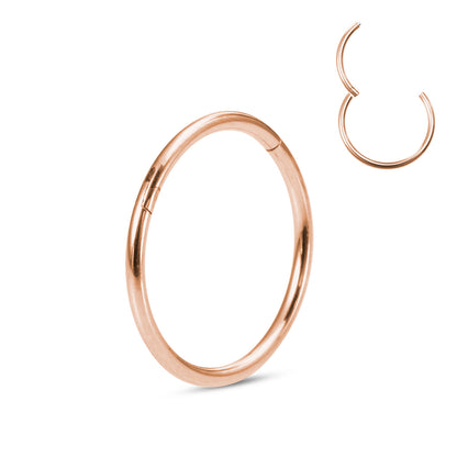 Simple Style Round Stainless Steel Plating Nose Ring