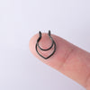 Simple Style Solid Color Stainless Steel Nose Ring 1 Piece