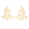 Fashion Christmas Tree Stainless Steel Ear Studs 1 Pair