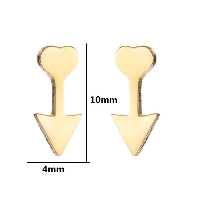 1 Pair Simple Style Sun Stainless Steel Plating Ear Studs