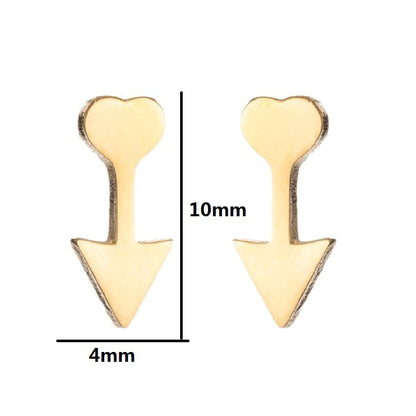 1 Pair Simple Style Sun Stainless Steel Plating Ear Studs