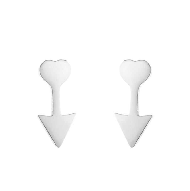 1 Pair Simple Style Sun Stainless Steel Plating Ear Studs