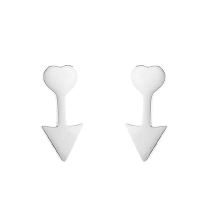 1 Pair Simple Style Sun Stainless Steel Plating Ear Studs