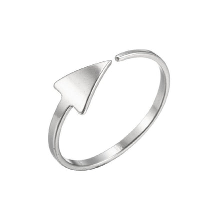 1 Piece Fashion Geometric Stainless Steel Plating Open Ring