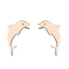 Fashion Rabbit Bat Bird Stainless Steel Plating Ear Studs 1 Pair