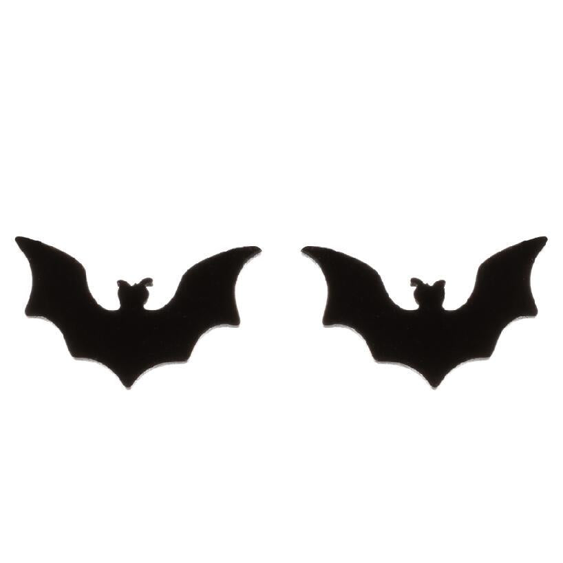 Fashion Rabbit Bat Bird Stainless Steel Plating Ear Studs 1 Pair