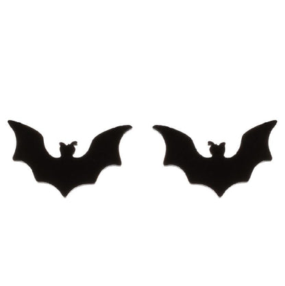 Fashion Rabbit Bat Bird Stainless Steel Plating Ear Studs 1 Pair