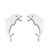 Fashion Rabbit Bat Bird Stainless Steel Plating Ear Studs 1 Pair