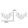 Fashion Rabbit Bat Bird Stainless Steel Plating Ear Studs 1 Pair