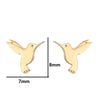 Fashion Rabbit Bat Bird Stainless Steel Plating Ear Studs 1 Pair