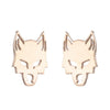 1 Pair Punk Wolf Stainless Steel Ear Studs