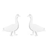 Simple Style Penguin Cat Octopus Stainless Steel Plating Hollow Out Ear Studs 1 Pair