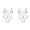 1 Pair Punk Wolf Stainless Steel Ear Studs