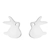 Simple Style Penguin Cat Octopus Stainless Steel Plating Hollow Out Ear Studs 1 Pair