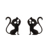 Simple Style Penguin Cat Octopus Stainless Steel Plating Hollow Out Ear Studs 1 Pair