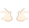 Simple Style Penguin Cat Octopus Stainless Steel Plating Hollow Out Ear Studs 1 Pair