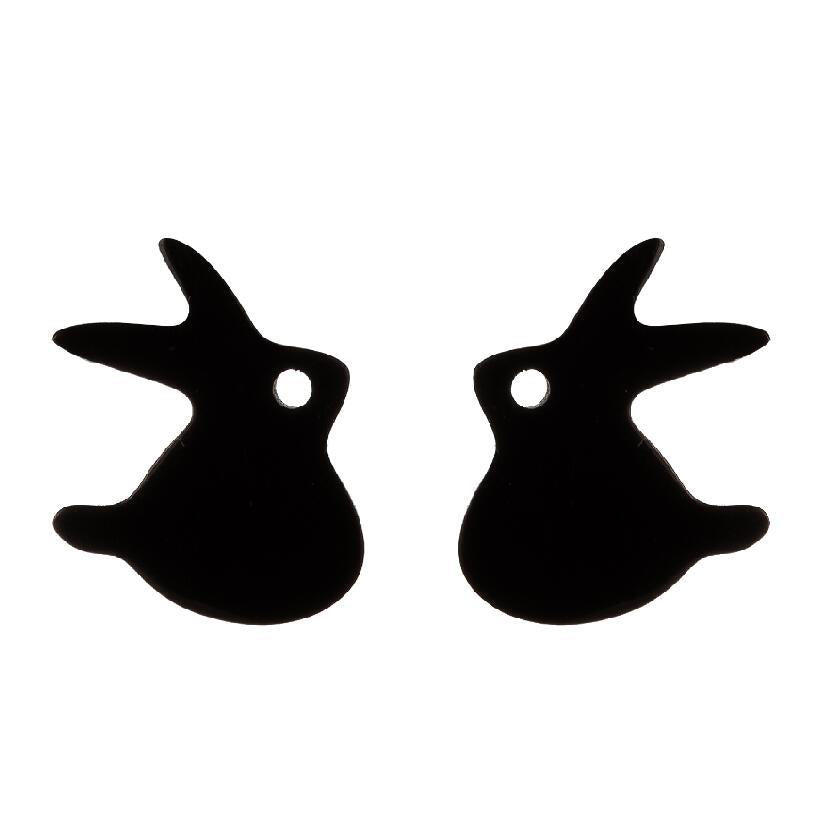 Simple Style Penguin Cat Octopus Stainless Steel Plating Hollow Out Ear Studs 1 Pair