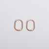 Simple Style U Shape Stainless Steel Polishing Plating Earrings 1 Pair