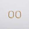 Simple Style U Shape Stainless Steel Polishing Plating Earrings 1 Pair