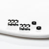 Simple Style Number Stainless Steel Plating Hollow Out Ear Studs 1 Pair