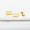 Simple Style Number Stainless Steel Plating Hollow Out Ear Studs 1 Pair