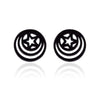 Fashion Star Moon Tree Stainless Steel Plating Hollow Out Ear Studs 1 Pair